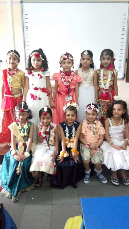 Flower ornaments celebration ( pre primary section)