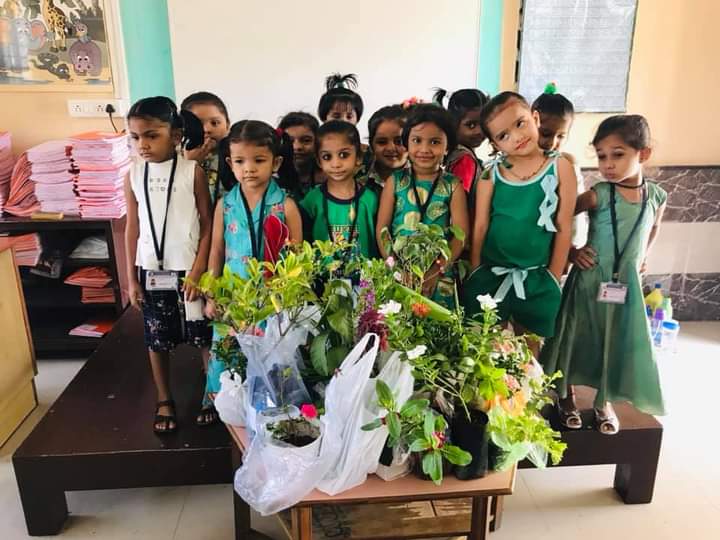 Tree plantation (pre primary section)