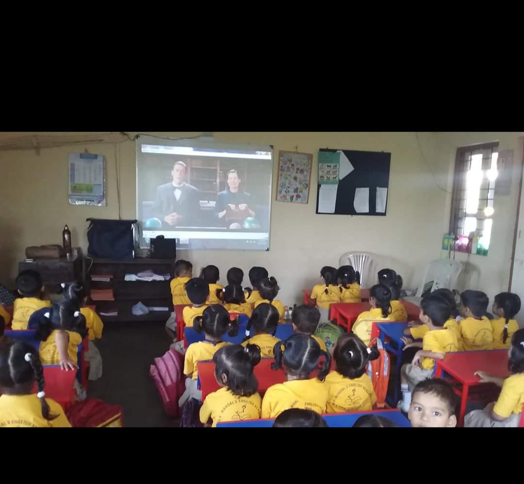 Movie day and popcorn day (pre primary section)